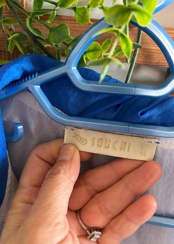 Mavi Düğmeli yağmurluk - Görsel 5