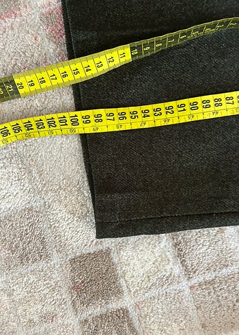 yeşil Kadın Yün Kumaş Pantolon - Görsel 12