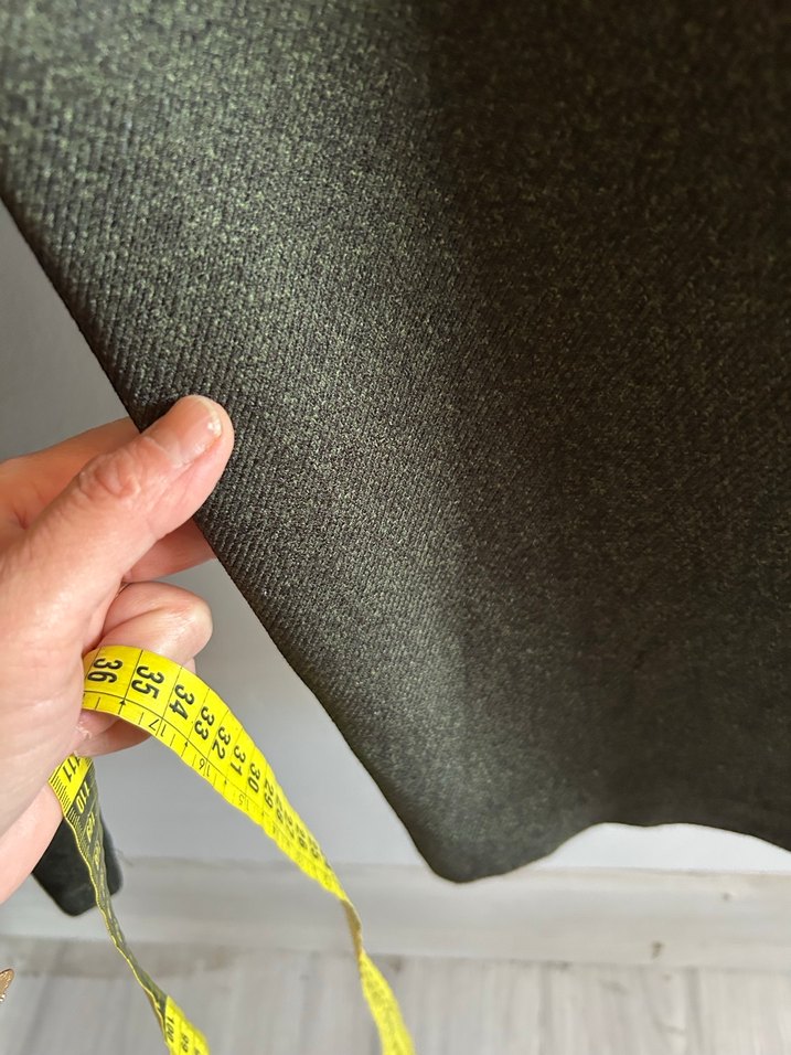 yeşil Kadın Yün Kumaş Pantolon - Görsel 3