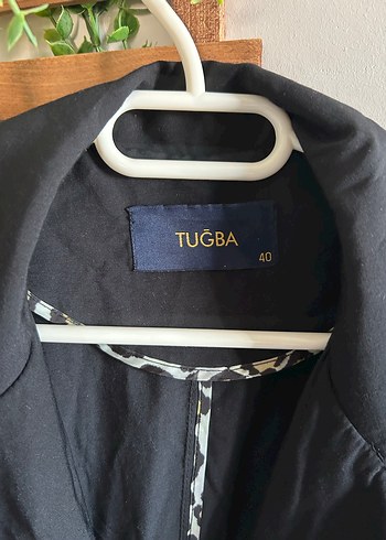 Düğmeli Siyah Kadın Uzun Trençkot - Görsel 2