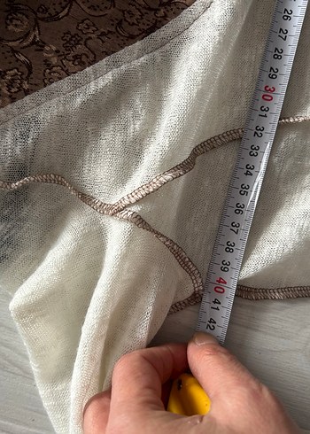 Uzun Bej Bohem Triko Hırka - Görsel 8