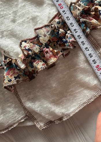 Uzun Bej Bohem Triko Hırka - Görsel 6