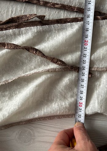 Uzun Bej Bohem Triko Hırka - Görsel 7