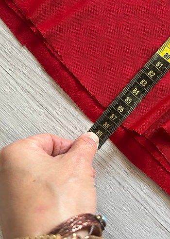 Kırmızı Midi  elbise - Görsel 6