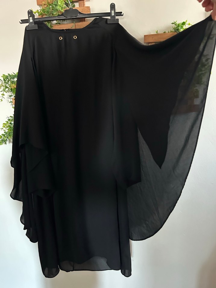 pelerinli tarz elbise - Görsel 4