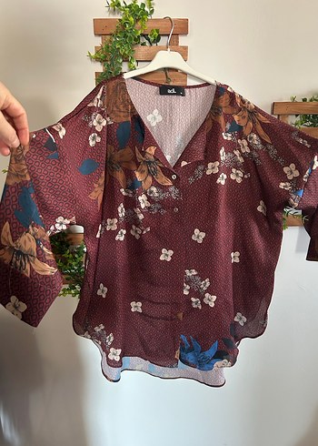 Bohem Uzun Kollu V Yakalı Bordo Gömlek - Görsel 5