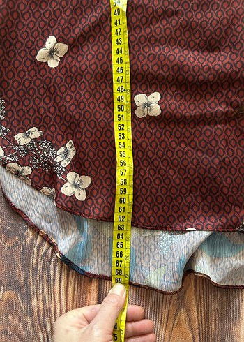 Bohem Uzun Kollu V Yakalı Bordo Gömlek - Görsel 6