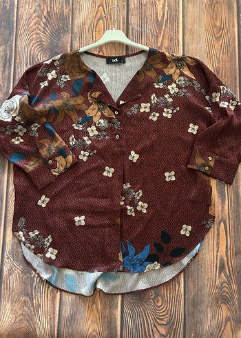 Bohem Uzun Kollu V Yakalı Bordo Gömlek - Görsel 10