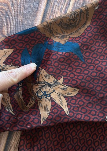 Bohem Uzun Kollu V Yakalı Bordo Gömlek - Görsel 12