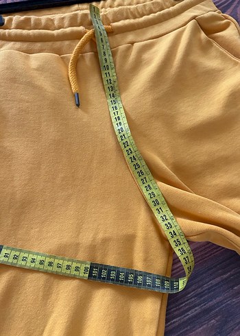 Sarı Kadın Rahat Kesim Eşofman Takımı - Görsel 9