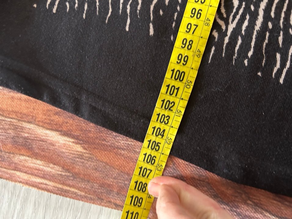 kiremit rengi Desenli Bohem Midi Elbise - Görsel 5