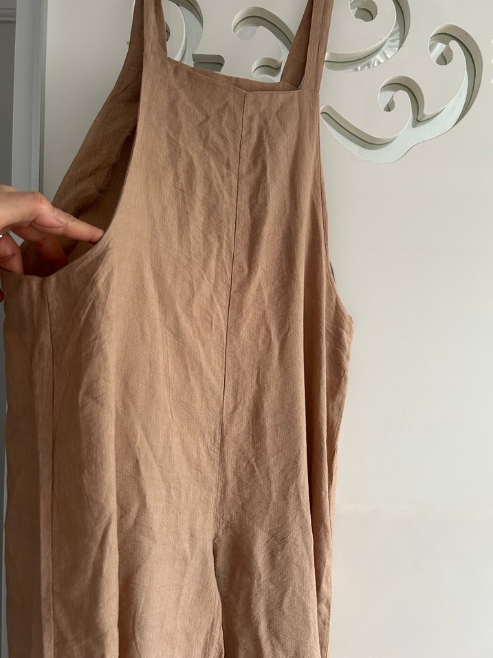 Bej Keten Salaş Tulum - Görsel 3