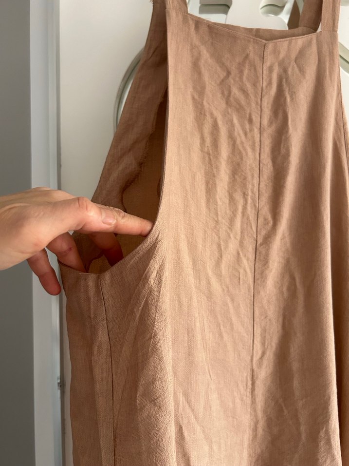 Bej Keten Salaş Tulum - Görsel 4