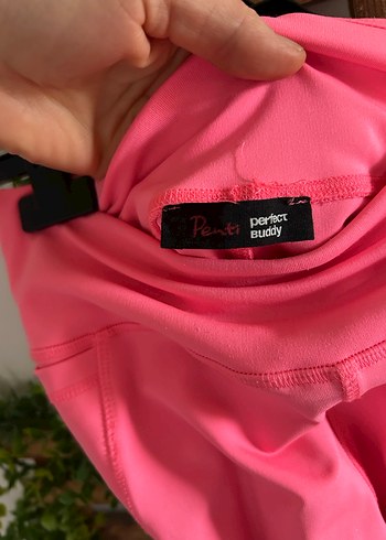 Pembe Rahat Kesim Kadın Spor tayt - Görsel 3