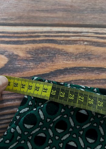 Yeşil Bohem İspanyol Paça Pantolon - Görsel 2