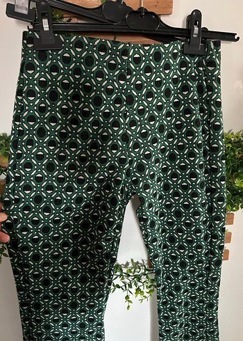 Yeşil Bohem İspanyol Paça Pantolon - Görsel 8