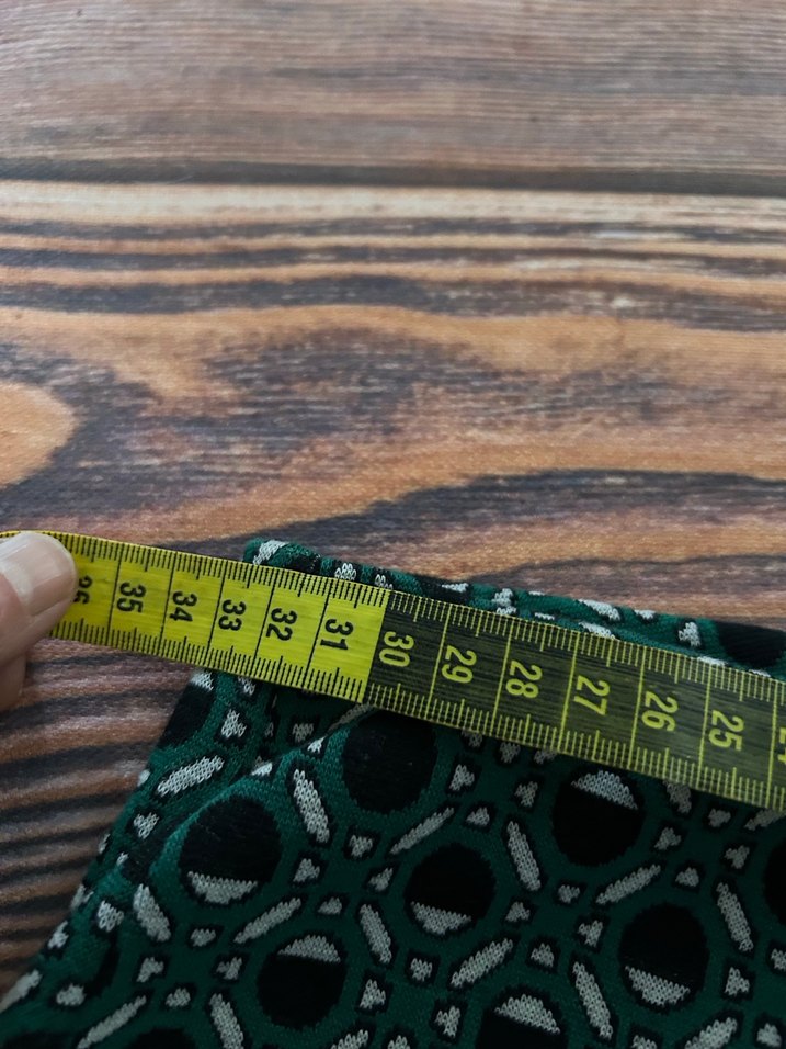 Yeşil Bohem İspanyol Paça Pantolon - Görsel 2