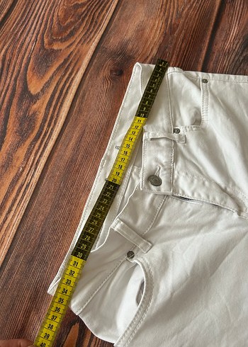 Beyaz Kadın Skinny Denim Pantolon - Görsel 3