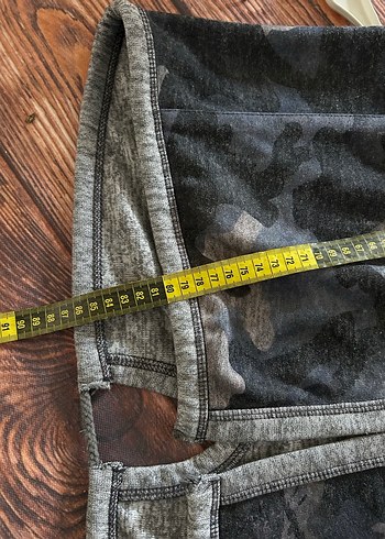 Gri Kamuflaj Desenli Uzun Kadın hırka - Görsel 6