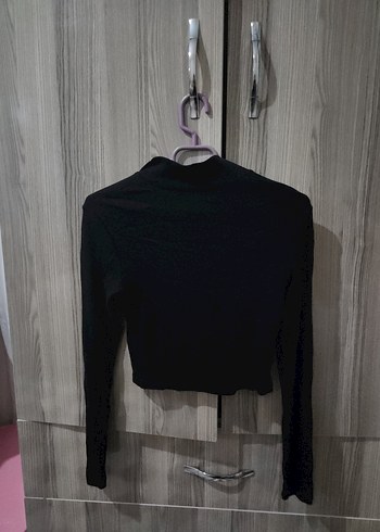 Kadın Siyah Yüksek Yakalı Fermuarlı Ceket - Görsel 2