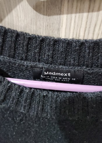 Siyah Kadın Oversize Triko Kazak - Görsel 3