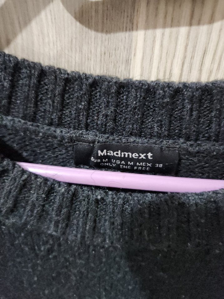 Siyah Kadın Oversize Triko Kazak - Görsel 3