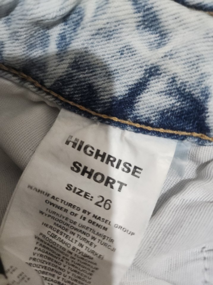 Kadın Mavi Mini Denim Şort - Görsel 3