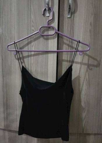 Siyah Drape Detaylı Kadın Atlet - Görsel 2