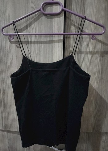 Siyah İnce Askılı Kadın Atlet - Görsel 2