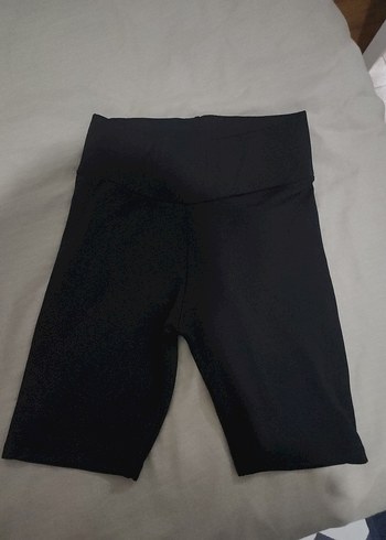 Kadın Siyah Yüksek Bel Mini Şort - Görsel 2