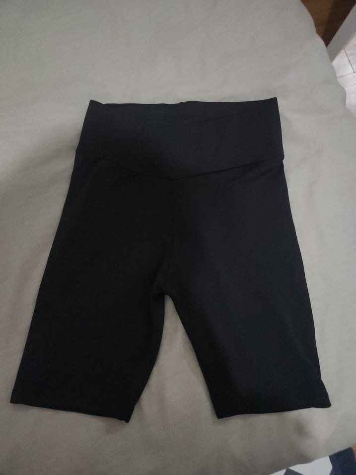 Kadın Siyah Yüksek Bel Mini Şort - Görsel 2