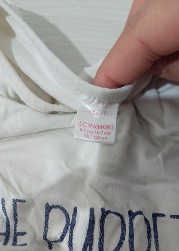 Kız Çocuk Uzun Kollu Baskılı Pamuk Tişört - Görsel 2