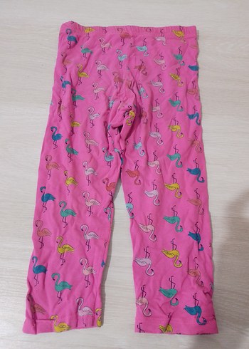 Kız Çocuk Pembe Renkli Bol Kesim Tayt - Görsel 2