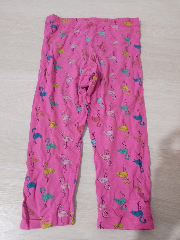 Kız Çocuk Pembe Renkli Bol Kesim Tayt - Görsel 2