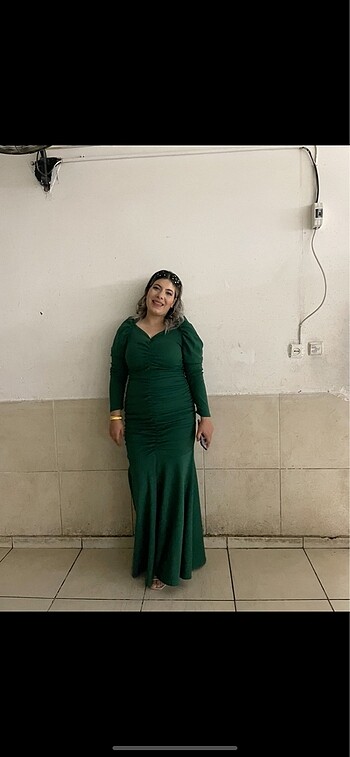Yeşil elbise - Görsel 4