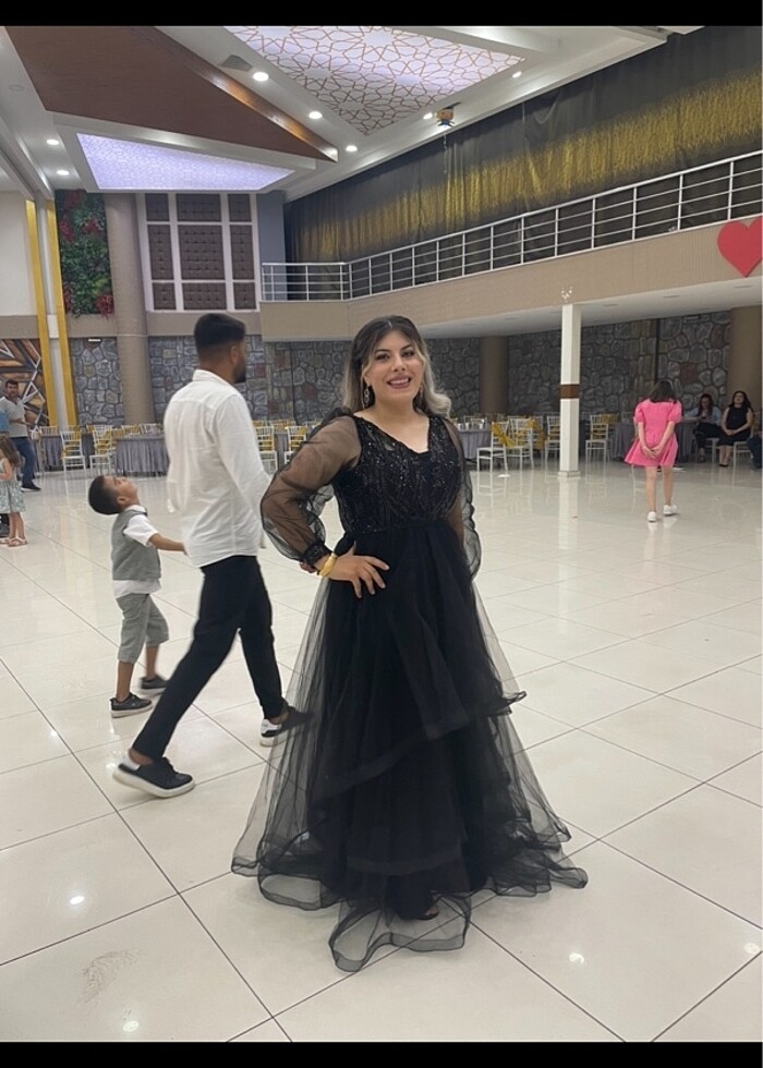 Siyah abiye - Görsel 4