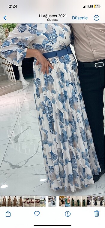 Uzun elbise - Görsel 3