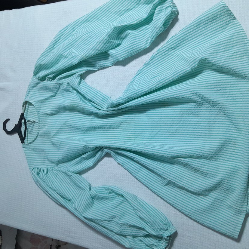 Turkuaz Renkli Hamile Gömlek - Görsel 2