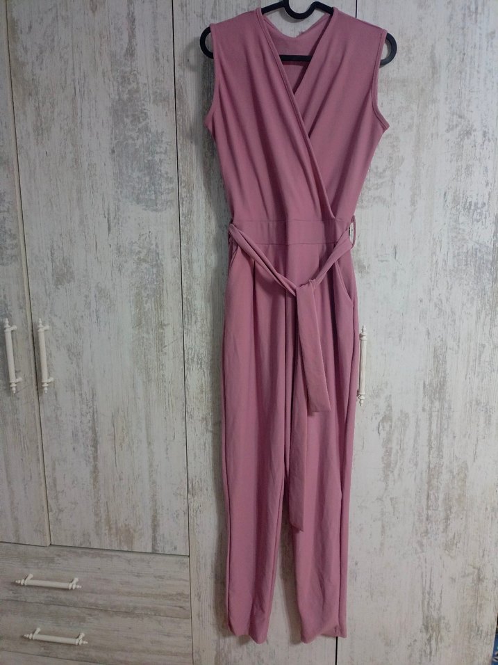 Pembe Kemerli Kadın Uzun Tulum - Görsel 2