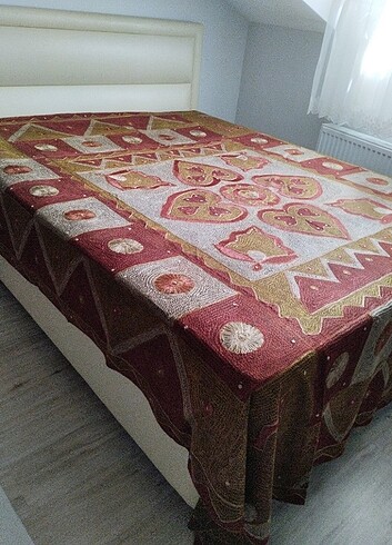 Beden Vintage yatak örtüsü 262-220 cm