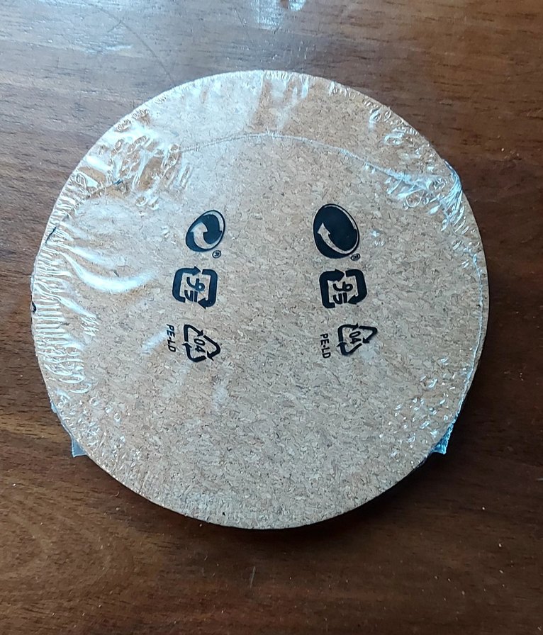 IKEA AVSKILD Bej Yuvarlak Bardak Altlığı 4'lü - Görsel 2