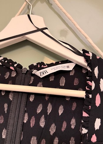 Uzun Kollu V Yaka Siyah Mini Elbise - Görsel 3