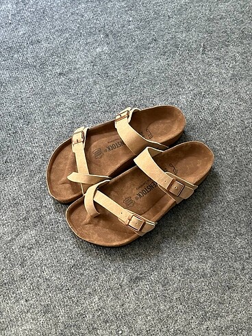 36 Beden kahverengi Renk Birkenstock Kadın Terlik