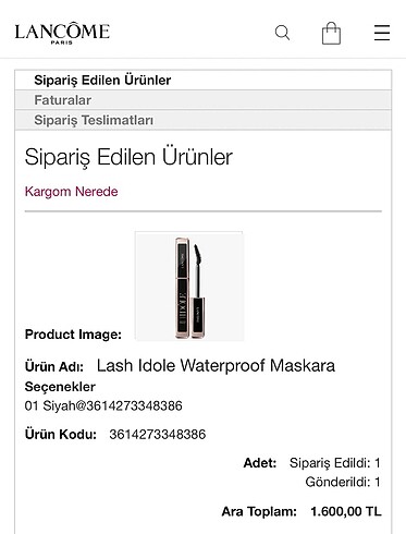 Lancome Lancome lash idole mascara waterproof