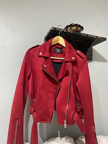 Bershka bordo ceket