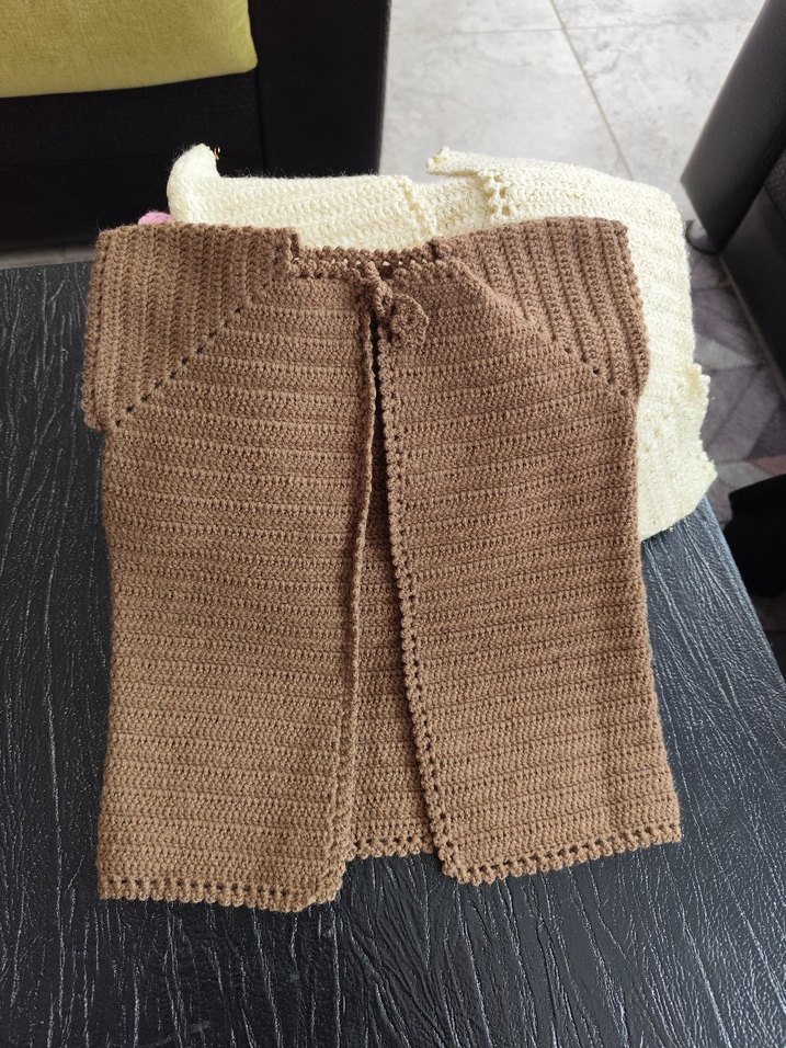 Bej Örgü Hırka - Görsel 2