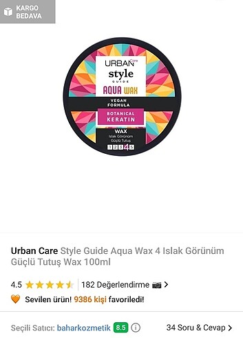 Urban Care Urban aqua wax 4