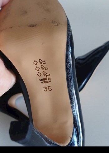 Klasik Siyah Tokalı Stiletto Topuklu Kadın Ayakkabı - Görsel 2