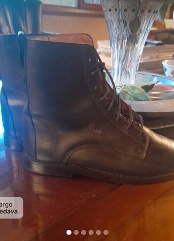 37 Beden SEBAGO ORGINAL , SIYAH DERI BOT, 37 NUMARA