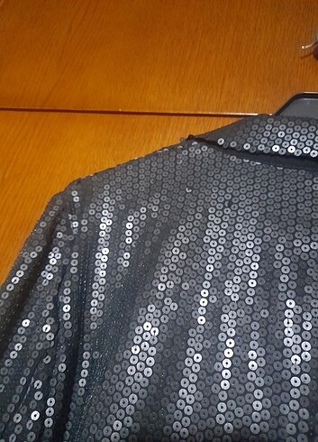 WAREHAUSE,  ABIYE, ÇOK ŞIK, ÇOK KALITELI ,SIYAH PUL CEKET , 44 B - Görsel 9
